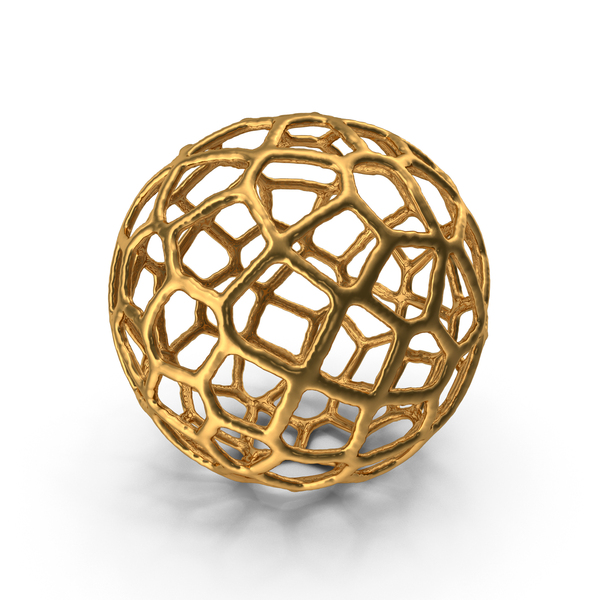 Gold Abstract Sphere PNG & PSD Images