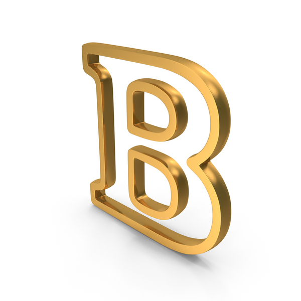 Gold Alphabet B Outline Icon PNG Images & PSDs For Download ...