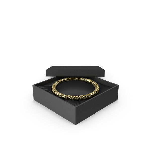Gold and Black Choker Necklace in a Black Gift Packaging PNG & PSD Images Gold and Black Choker Necklace in a Black Gift Packaging PNG & PSD Images