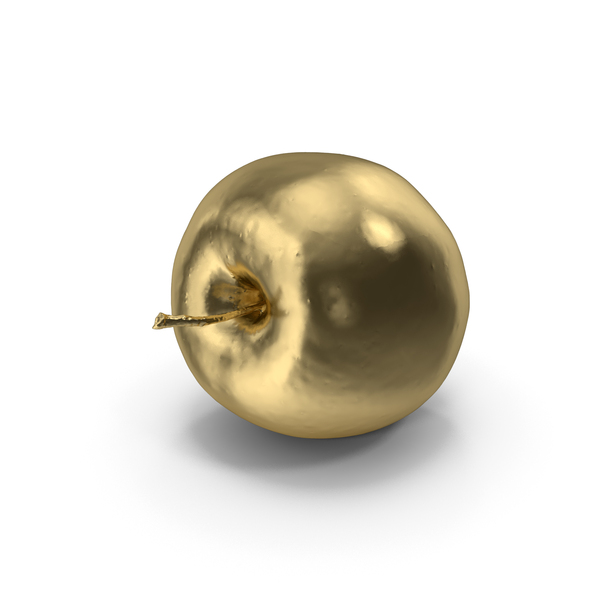 Gold Apple PNG & PSD Images Gold Apple PNG & PSD Images