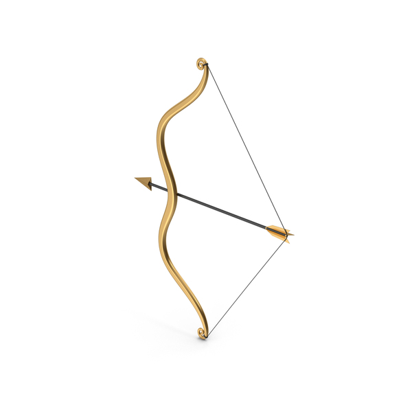Hunting: Gold Arrow And Bow PNG & PSD Images Hunting: Gold Arrow And Bow PNG & PSD Images