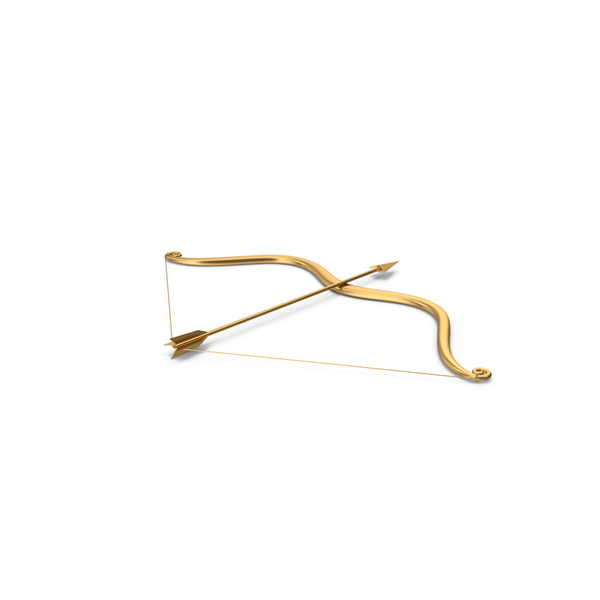 Hunting: Gold Arrow And Bow PNG & PSD Images Hunting: Gold Arrow And Bow PNG & PSD Images