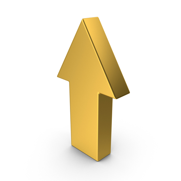 Directional: Gold Arrow Up PNG & PSD Images Directional: Gold Arrow Up PNG & PSD Images