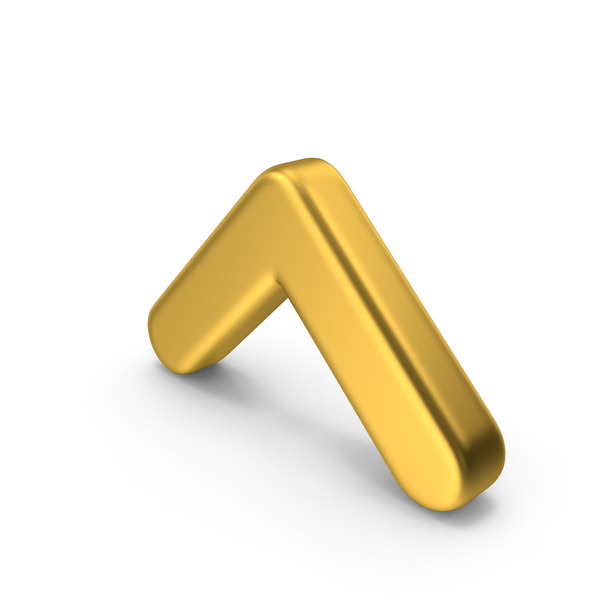 Directional: Gold Arrow Up PNG & PSD Images