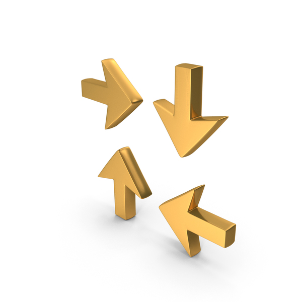Directional Arrow: Gold Arrows PNG & PSD Images Directional Arrow: Gold Arrows PNG & PSD Images