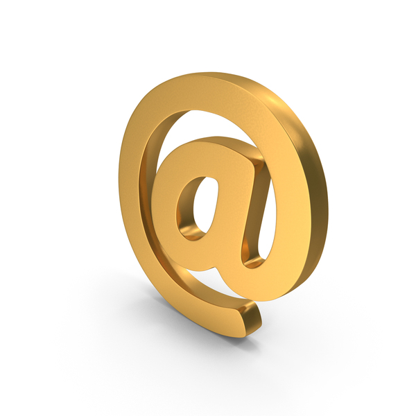 Symbols: Gold At Symbol PNG & PSD Images