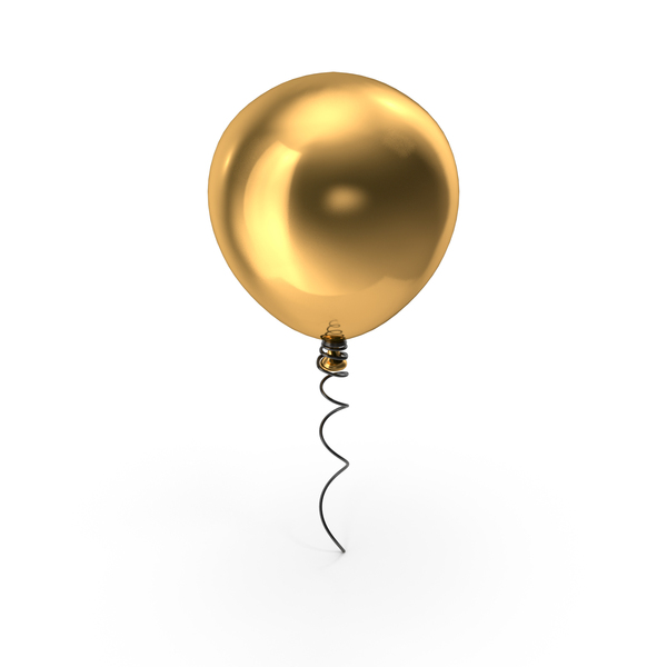 Christmas Decoration: Gold Balloon PNG & PSD Images