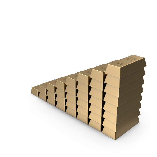 Bar: Gold Bars Arranged In An Ascending Order PNG & PSD Images Bar: Gold Bars Arranged In An Ascending Order PNG & PSD Images