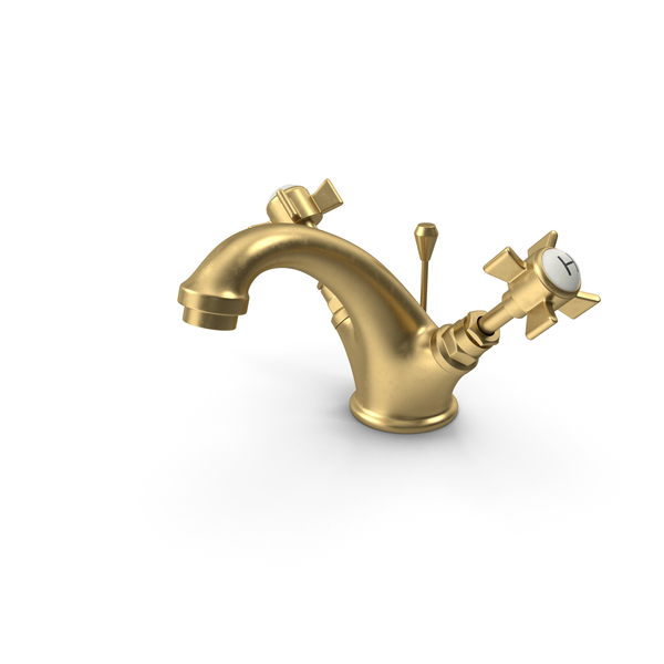 Mixer: Gold Basin Faucet PNG & PSD Images Mixer: Gold Basin Faucet PNG & PSD Images