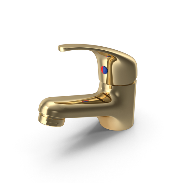 Faucet: Gold Basin Mixer PNG & PSD Images Faucet: Gold Basin Mixer PNG & PSD Images