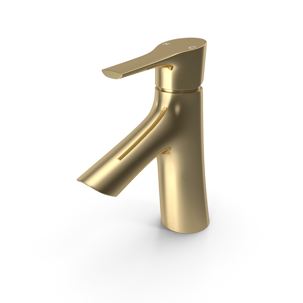 Faucet: Gold Basin Mixer PNG & PSD Images Faucet: Gold Basin Mixer PNG & PSD Images