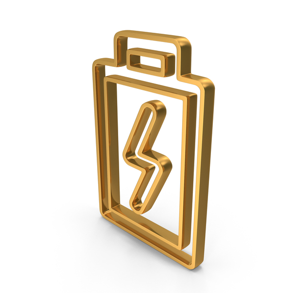 Symbols: Gold Battery Charging Outline Icon PNG & PSD Images Symbols: Gold Battery Charging Outline Icon PNG & PSD Images