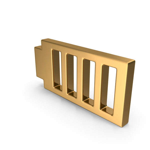 Symbols: Gold Battery Full Icon PNG & PSD Images