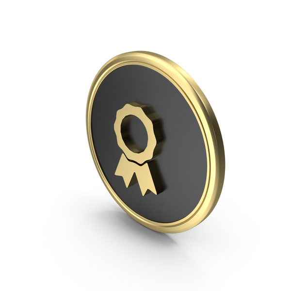 Symbols: Gold & Black Round Badge Symbol PNG & PSD Images