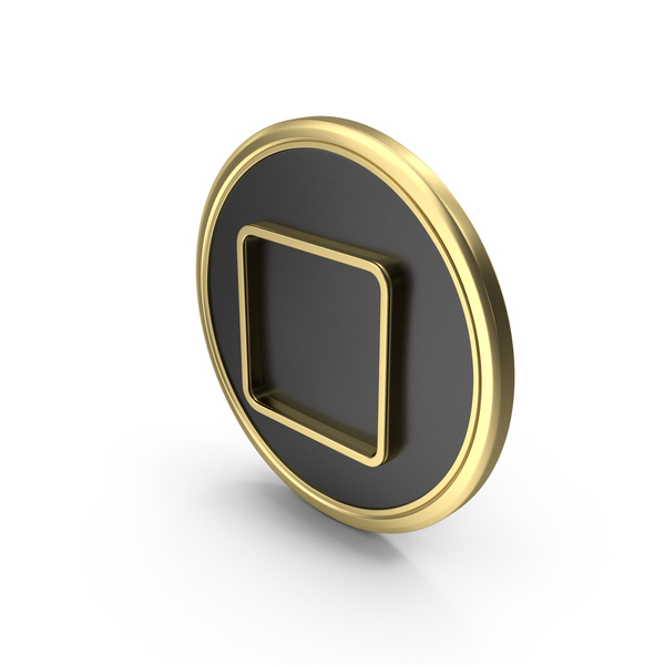 Symbols: Gold & Black Square Symbol PNG & PSD Images