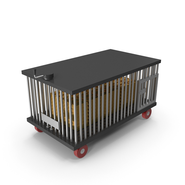 Gold Blocks In A Cage PNG & PSD Images