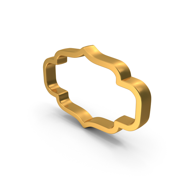 General Decor: Gold Border Frame PNG & PSD Images