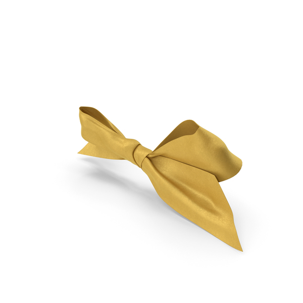 Gift: Gold Bow PNG & PSD Images