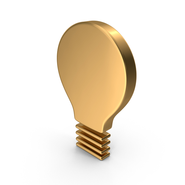 Gold Bulb Icon PNG Images & PSDs for Download | PixelSquid - S11991345F