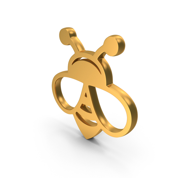 Symbols: Gold Butterfly Icon PNG & PSD Images