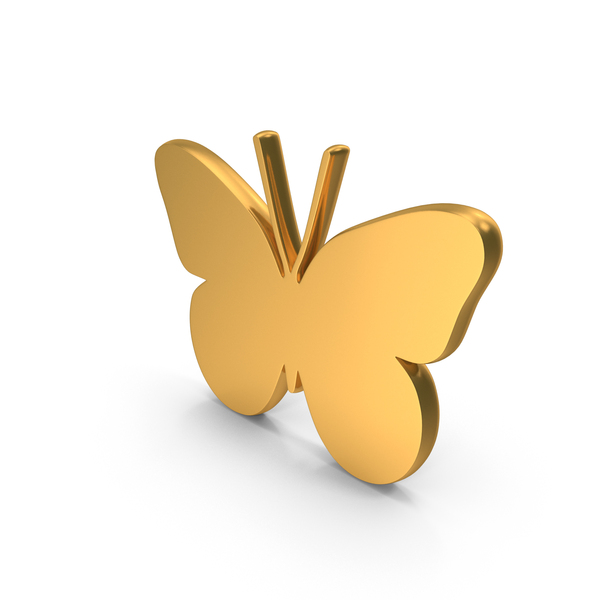 Symbols: Gold Butterfly Symbol PNG & PSD Images Symbols: Gold Butterfly Symbol PNG & PSD Images
