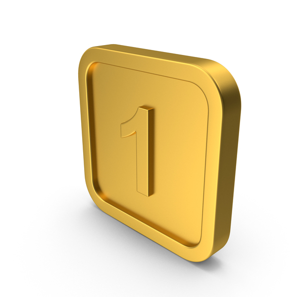 Gold Button Icon Number 1 PNG & PSD Images Gold Button Icon Number 1 PNG & PSD Images