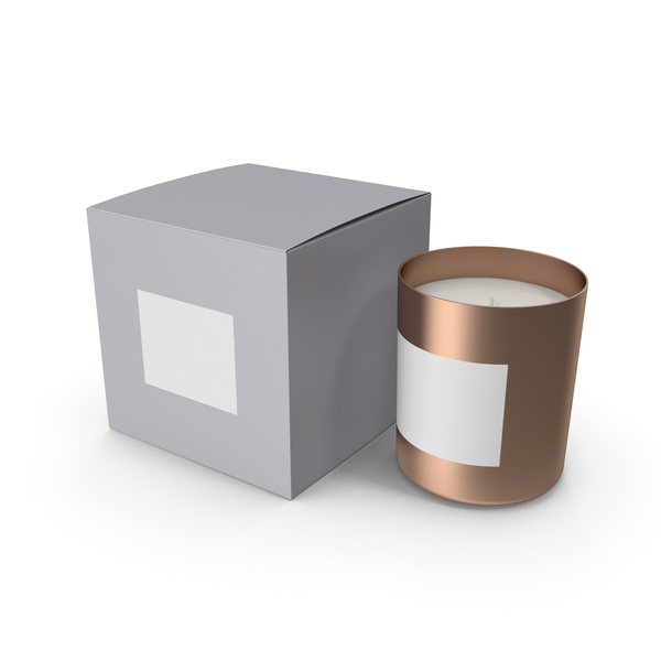 Gold Candle with Gray Box PNG & PSD Images Gold Candle with Gray Box PNG & PSD Images