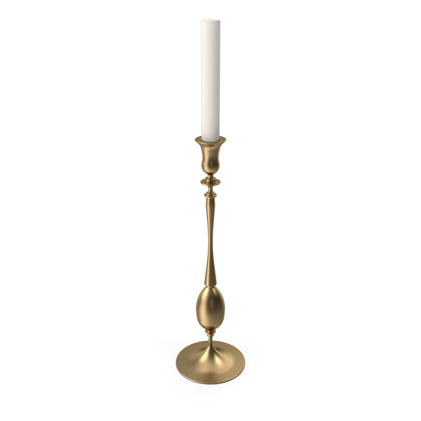 Candelabra Bulb: Gold Candlestick with Candle PNG & PSD Images Candelabra Bulb: Gold Candlestick with Candle PNG & PSD Images