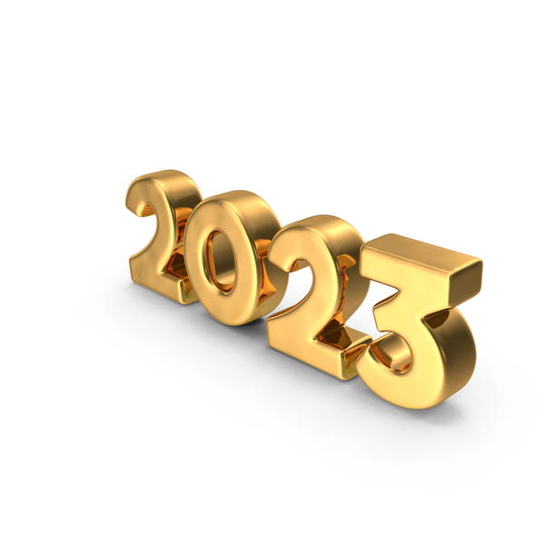 Gold Cartoon Font Number 2023 PNG Images & PSDs for Download ...