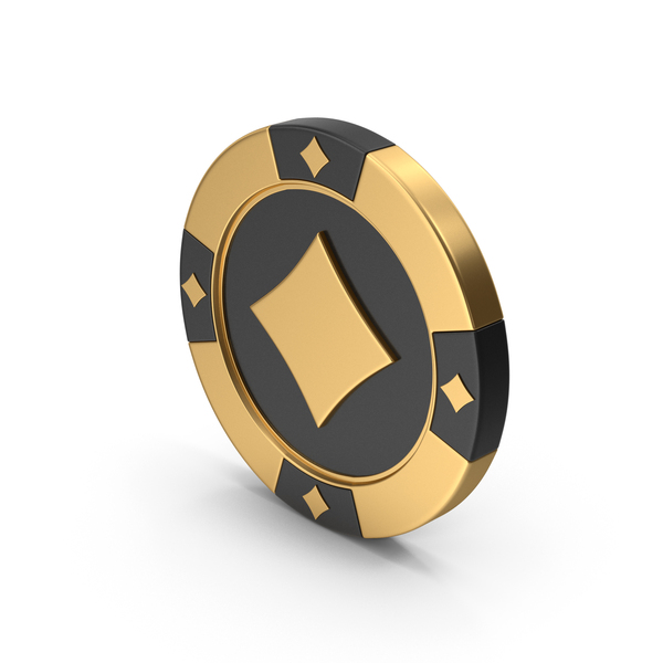 Poker Chips: Gold Casino Chip Diamond PNG & PSD Images