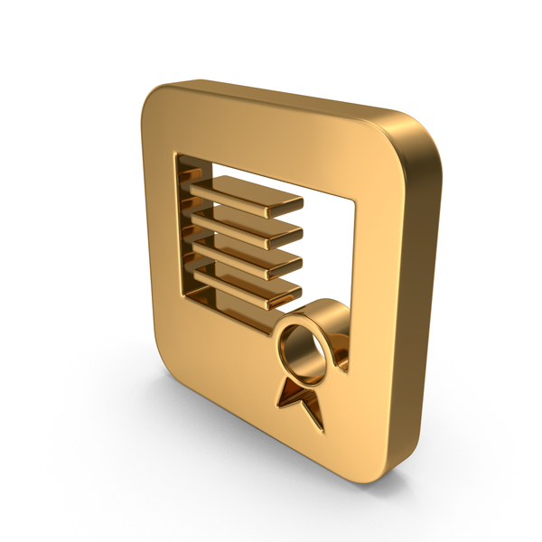 Gold Certificate Icon PNG Images & PSDs for Download | PixelSquid ...
