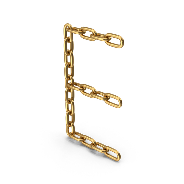 Gold Chain Letter E PNG & PSD Images Gold Chain Letter E PNG & PSD Images