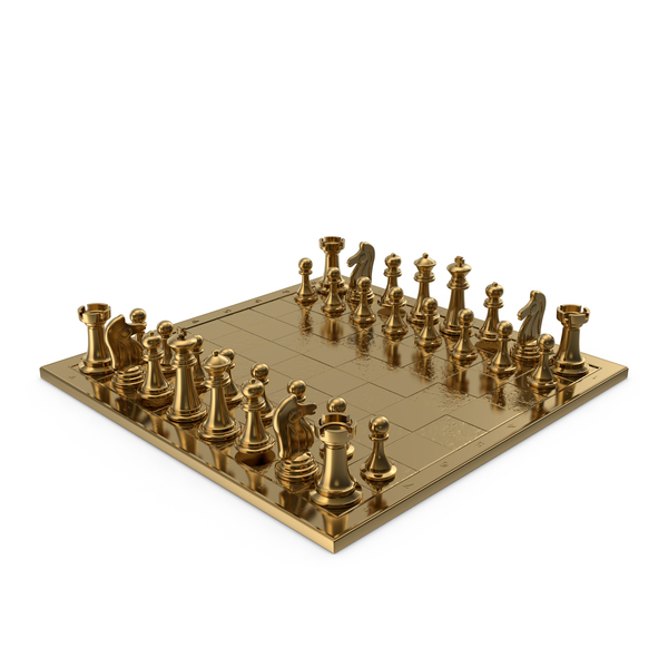 Chess Board: Gold Chessboard PNG & PSD Images