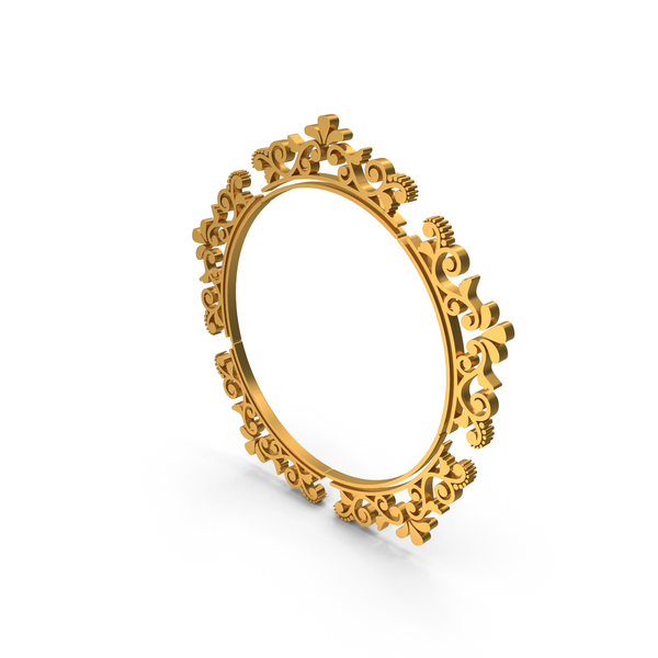 Home Decor: Gold Circular Border Frame PNG & PSD Images Home Decor: Gold Circular Border Frame PNG & PSD Images
