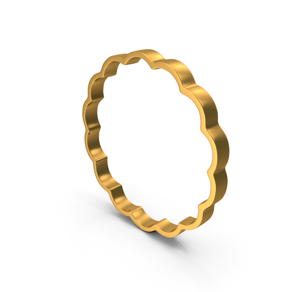 Symbols: Gold Circular Floral Frame Symbol PNG & PSD Images