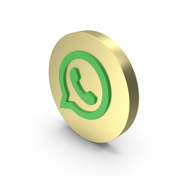 Gold Circular WhatsApp Icon PNG Images & PSDs for Download | PixelSquid -  S117157578