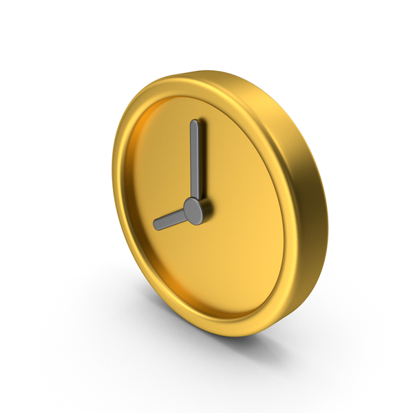 Symbol: Gold Clock Icon PNG & PSD Images Symbol: Gold Clock Icon PNG & PSD Images