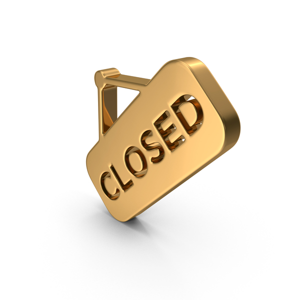 Symbols: Gold Closed Icon PNG & PSD Images