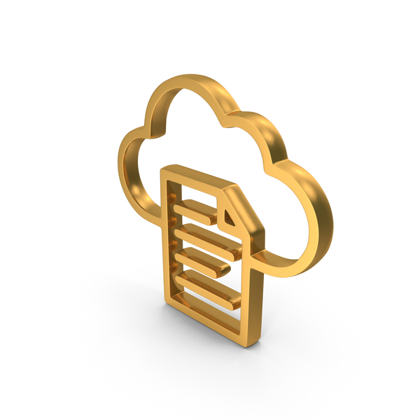 Symbols: Gold Cloud Document Icon PNG & PSD Images Symbols: Gold Cloud Document Icon PNG & PSD Images