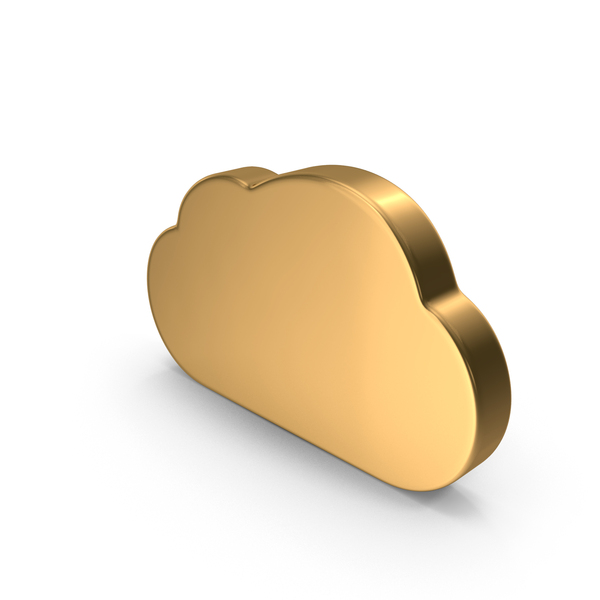 Gold Cloud Icon PNG Images & PSDs for Download | PixelSquid - S119912761