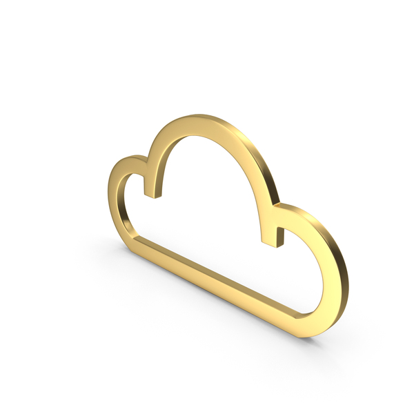 Gold Cloud Icon PNG Images & PSDs for Download | PixelSquid - S117488941