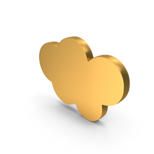 Gold Cloud Icon PNG Images & PSDs for Download | PixelSquid - S121515978