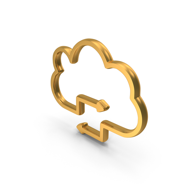 Gold Cloud With Refresh Arrows Icon PNG Images & PSDs for Download ...