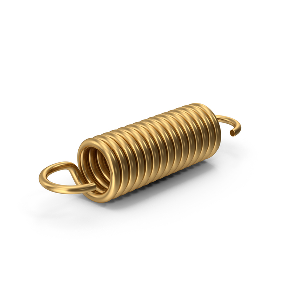 Gold Coil Spring PNG & PSD Images