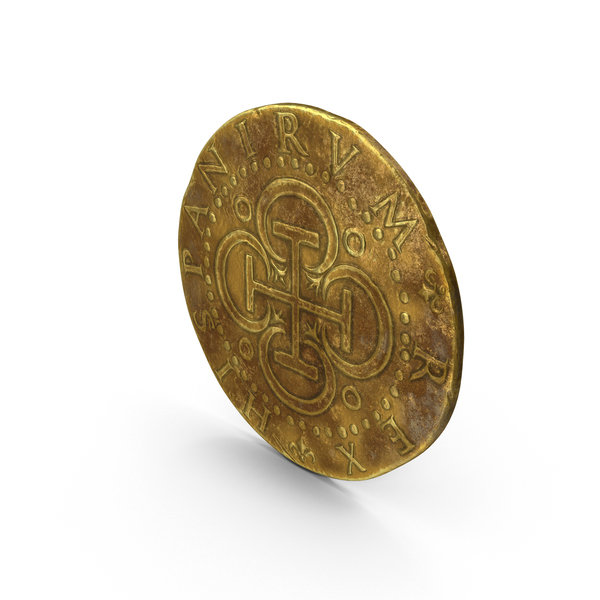 Gold Coin Dirty PNG & PSD Images