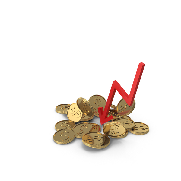 Coin: Gold Coins with Down Arrow PNG & PSD Images Coin: Gold Coins with Down Arrow PNG & PSD Images
