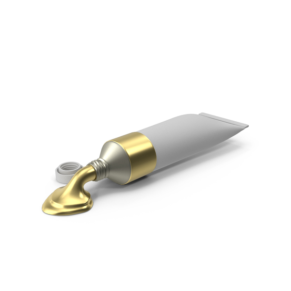 Paint: Gold Color Tube PNG & PSD Images Paint: Gold Color Tube PNG & PSD Images