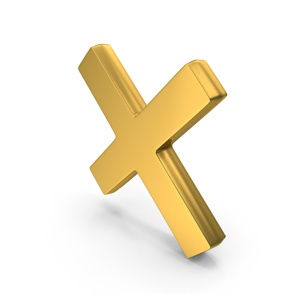 Symbols: Gold Cross Symbol PNG & PSD Images