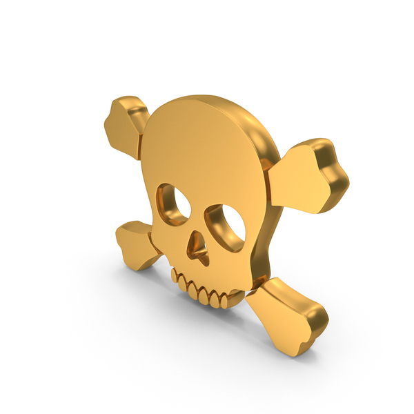 Symbols: Gold Crossed Skull Danger Symbol PNG & PSD Images Symbols: Gold Crossed Skull Danger Symbol PNG & PSD Images