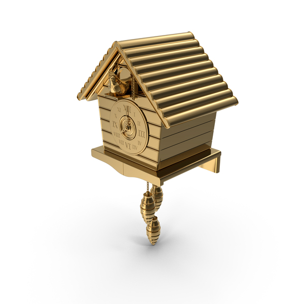 Gold Cuckoo Clock PNG & PSD Images Gold Cuckoo Clock PNG & PSD Images
